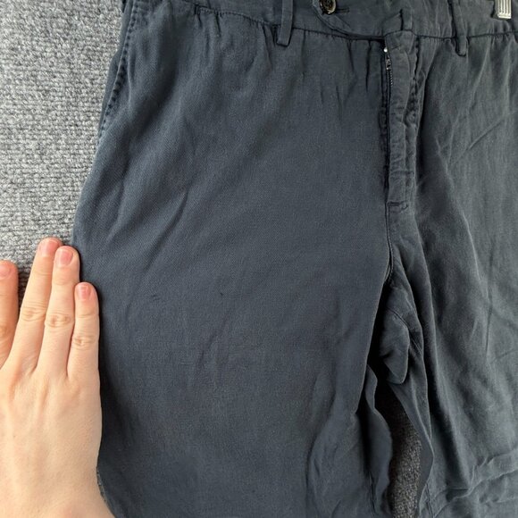 PT Torino Pants Women Cotton Linen Lyocell Blue Easy Fit 50 Adult ACTL 32X34 - Picture 13 of 16